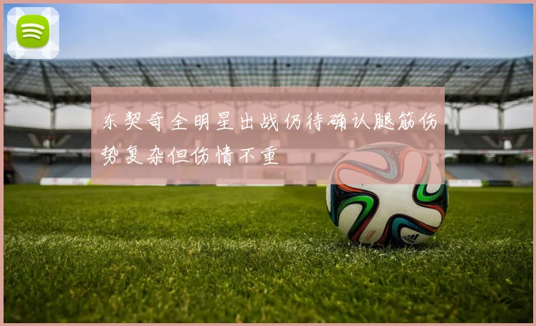东契奇全明星出战仍待确认腿筋伤势复杂但伤情不重
